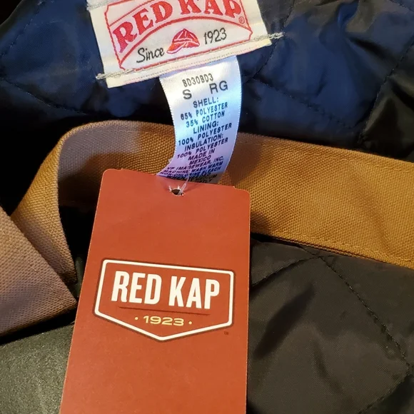 Men's Insulated Blended Duck Bib Overall Size Small Red Kap - Picture 12 of 16